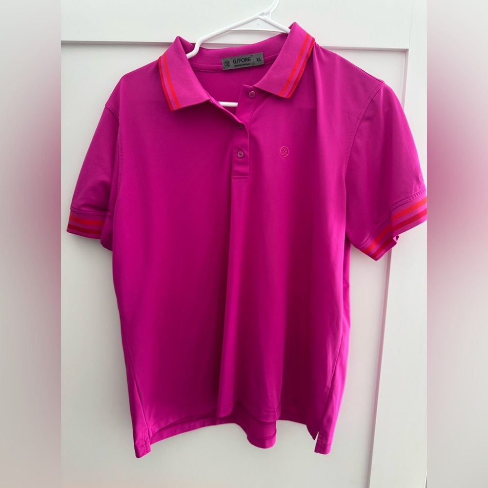 G/FORE Vibrant Pink Polo Shirt